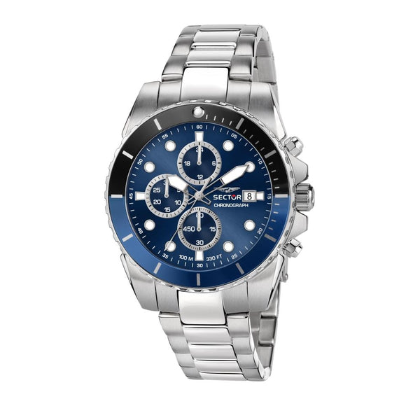 Orologio Sector 450 43MM CHR BLUE DIAL BR SS